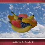 McKenna B - Grade 9
Project: Fun Fruit & Veggies
Objectives: Layers/Extract
Source Images: 4